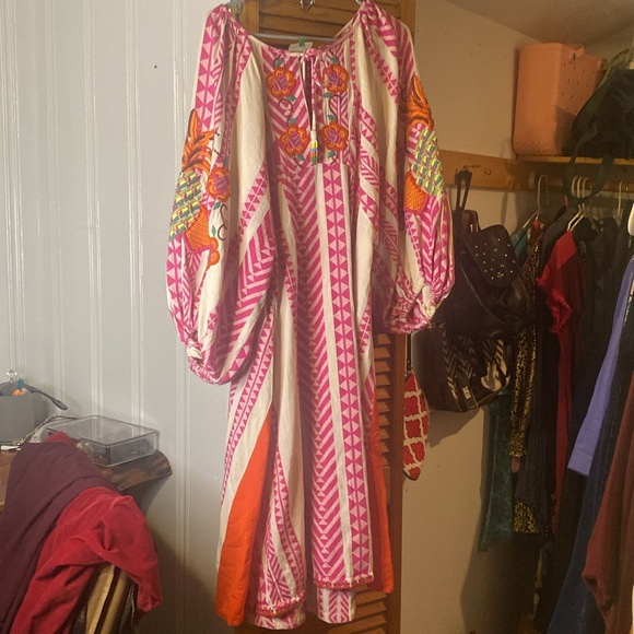 FARM Rio Pink and Orange Patterned Dress - Picture 14 of 14